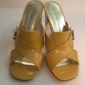 Yellow High Heel Mule